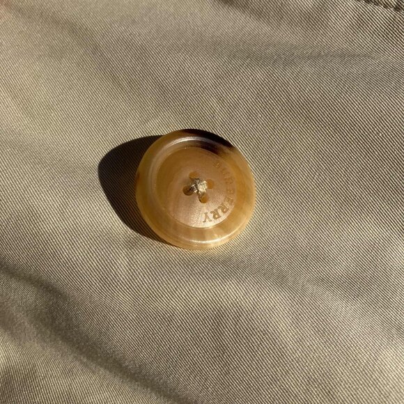 Burberry London Men's Classic Tan Beige Nova Check Trench Coat Size L XL - Picture 10 of 14